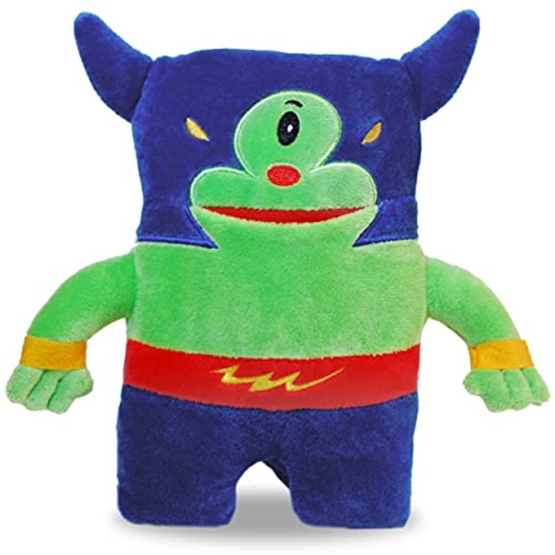 The Tooth Brigade Potato Monster, 8" Tooth Fairy Pillow, Fun and Interactive Plush Toy with Pocket for Lost Teeth, Green