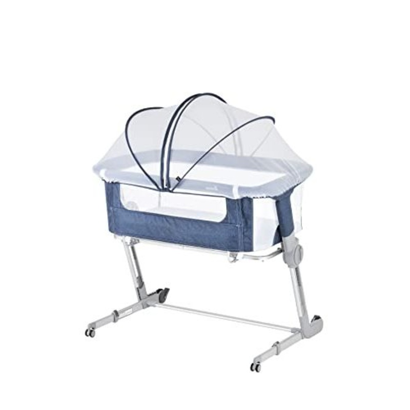 Unilove Hug Me Plus 3-in-1 Baby Bassinet, Bedside Sleeper, Travel Bassinet for Newborn Airflow Blue