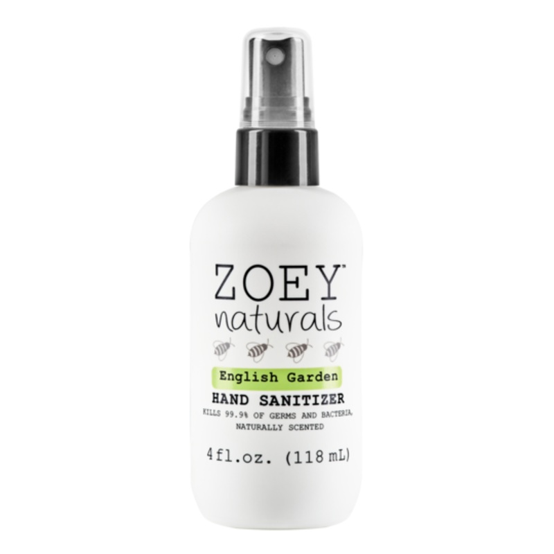 Zoey Naturals - English Garden Hand Sanitizer, 4oz