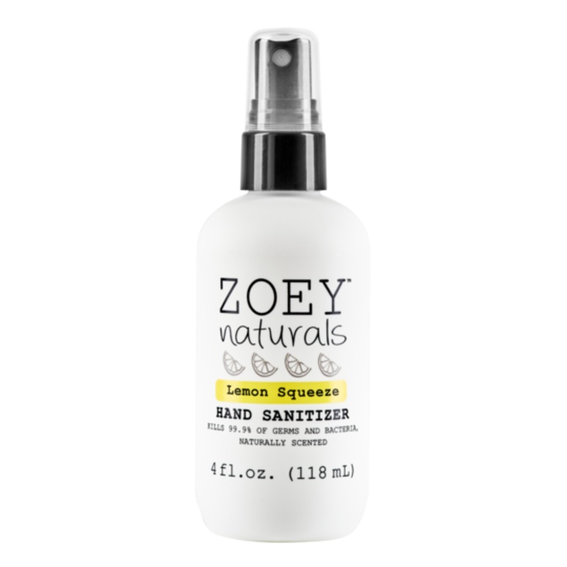 Zoey Naturals - Lemon Squeeze Hand Sanitizer, 4oz