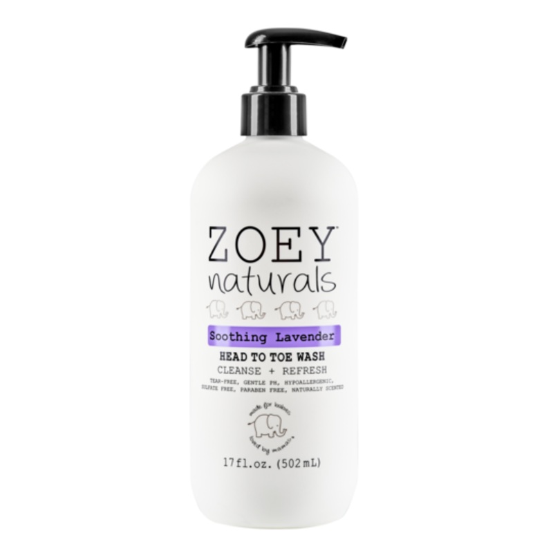 Zoey Naturals - Soothing Lavender Head to Toe Wash, 17oz