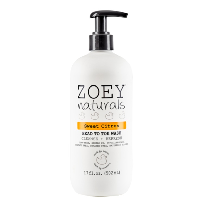 Zoey Naturals - Sweet Citrus Head To Toe Wash, 17oz