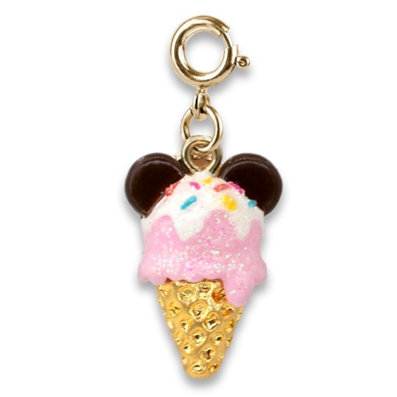 Charm It! Gold Mickey Ice Cream Cone Charm