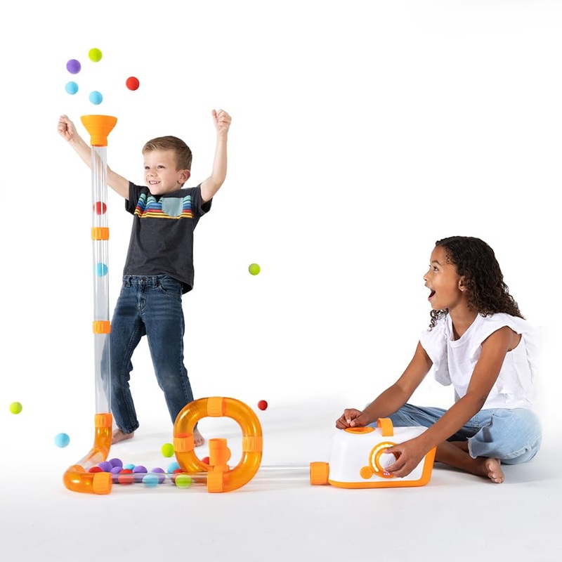 Fat Brain Toys Air Toobz - Air-Powered STEM Building Toy - Ages 6+