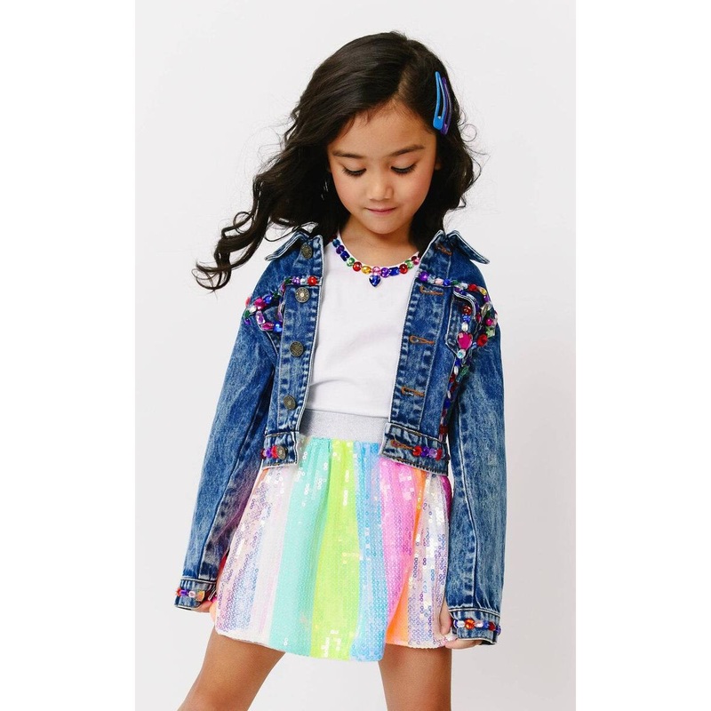 Lola and The Boys Jellybean Gem Tank, Black, 2