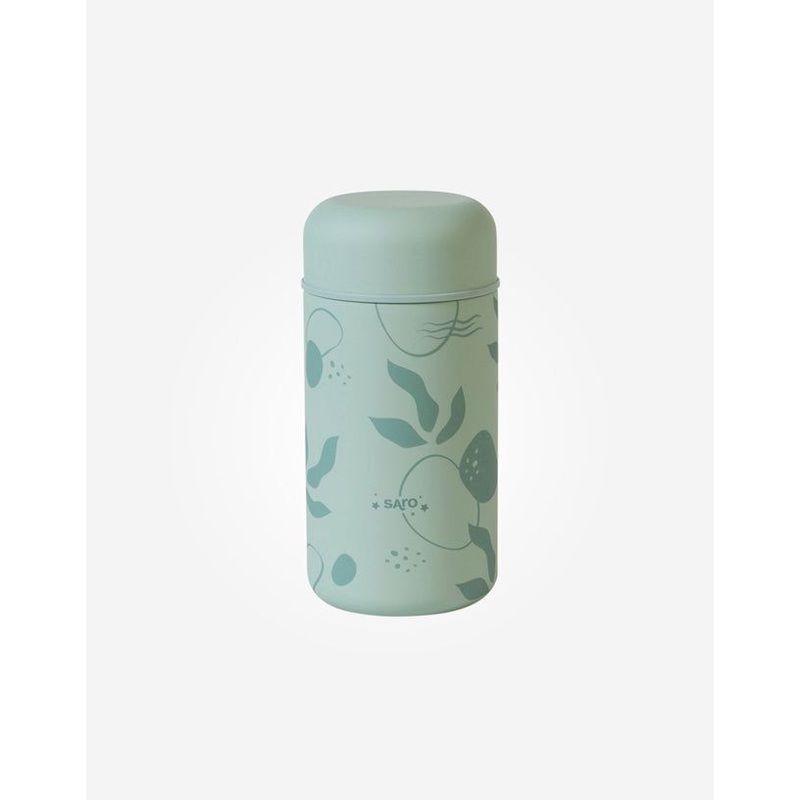 Saro 500Ml Food Flask Thermo With Spoon Mint