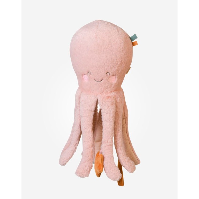 Saro Multi Activity Fluffy Octopus Pink