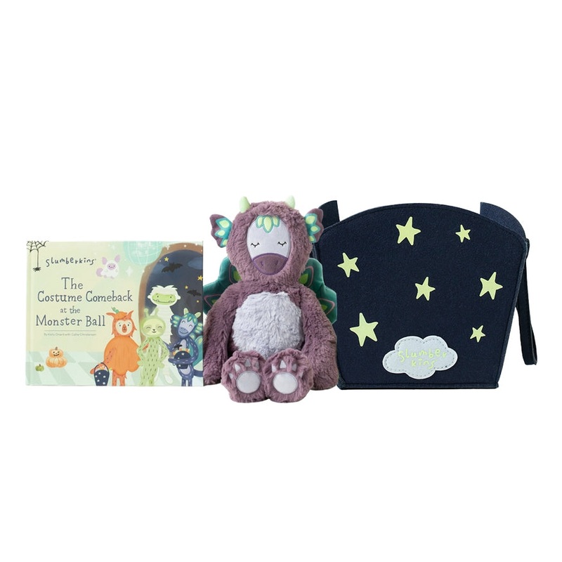 Slumberkins Halloween Gift Set - Peacock Kin + the Costume Comeback Book