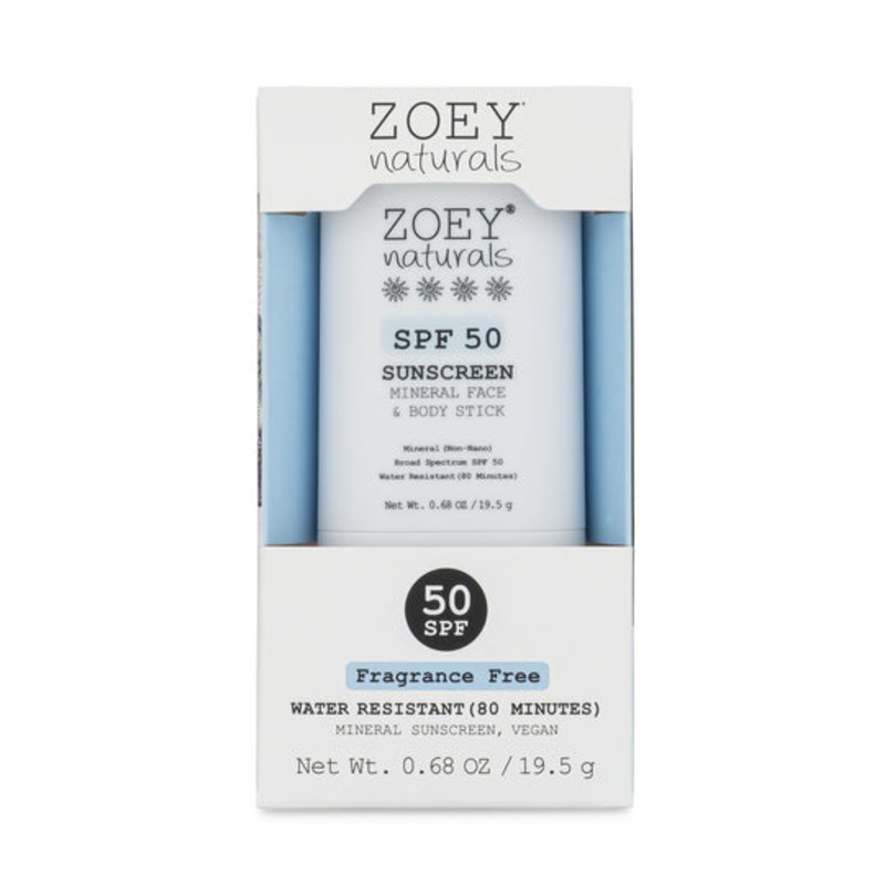 Zoey Naturals SPF 50 Mineral Sunscreen Stick