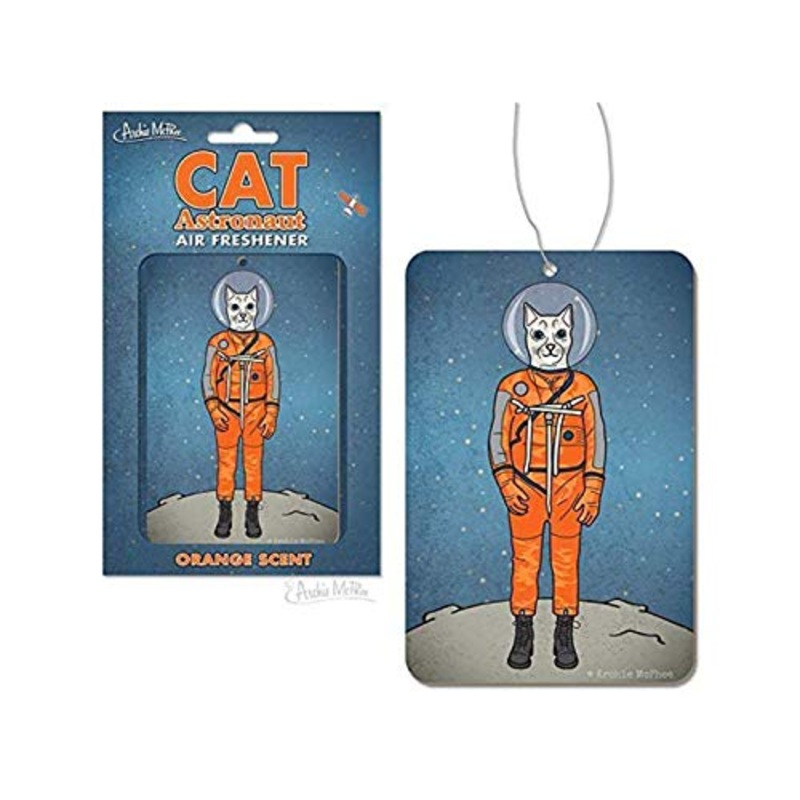 Archie McPhee Astro-Cat Air Freshener- Orange Scent