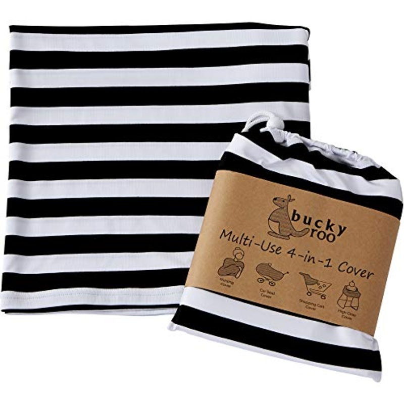 Bucky Black & White Stripe Multi-Use Cover