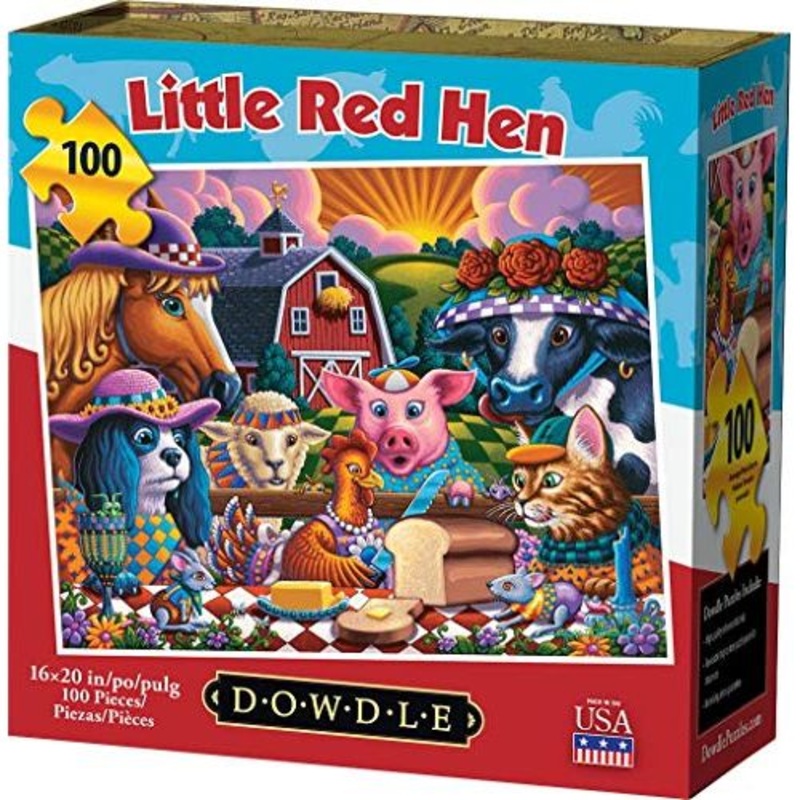 Dowdle Jigsaw Puzzle - Little Red Hen - 100 Piece
