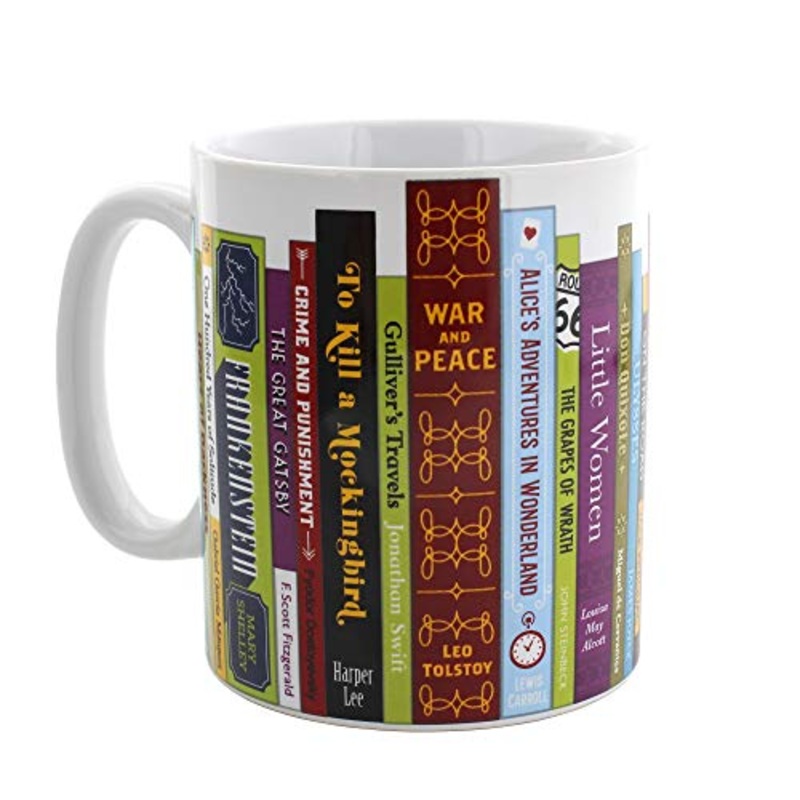 Ginger Fox Book Lovers Novelty Mug Featuring 30 of The Greatest Classic Novels
