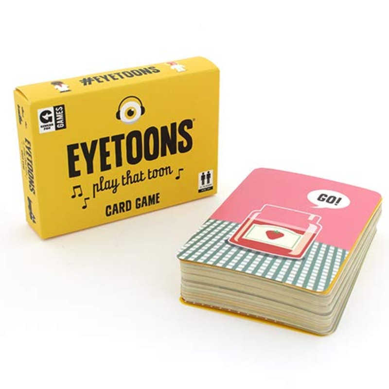 Ginger Fox Eyetoons Card Game - Name That Tune Musical General Knowledge Trivia Quiz Cards