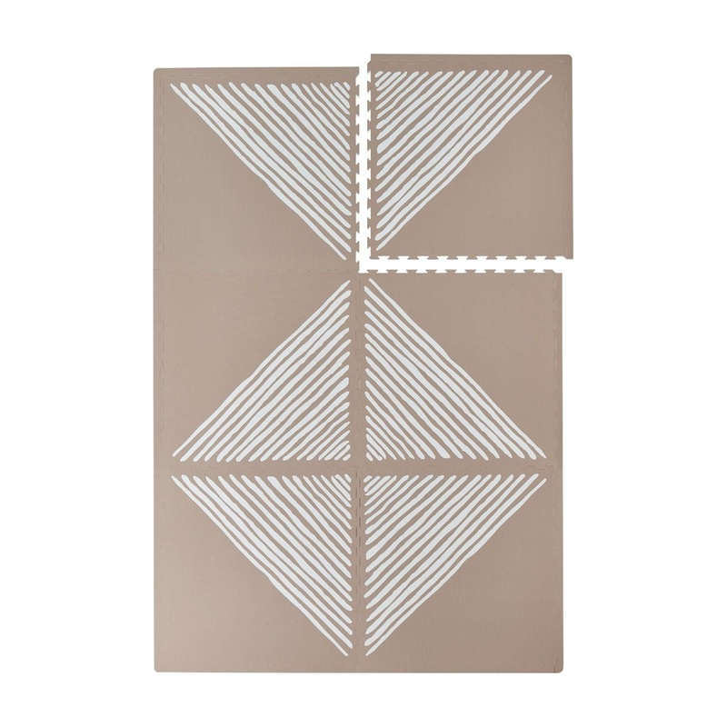 Toddle Kind Premium Foam Playmat, Sandy Lines Tan