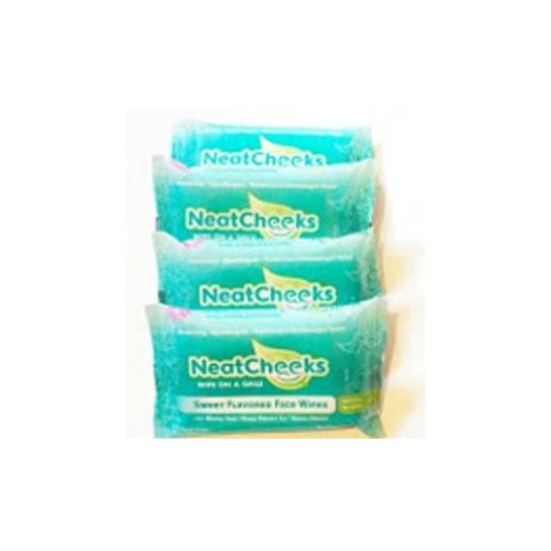 NeatCheeks Sweet Flavored Face Wipes, 4 Packs
