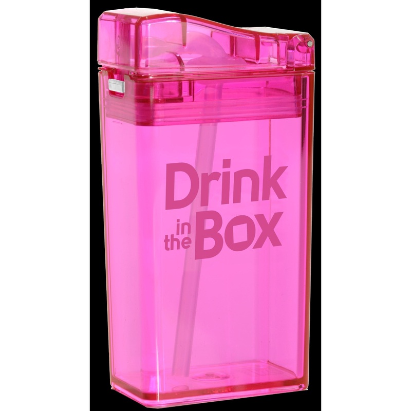 Precedio Designs Pink Drink in the Box Reusable Juice Box