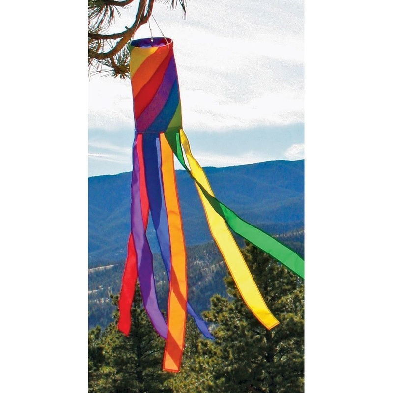 Premier Kites Spiral Rainbow Column Windsock, 40 inch