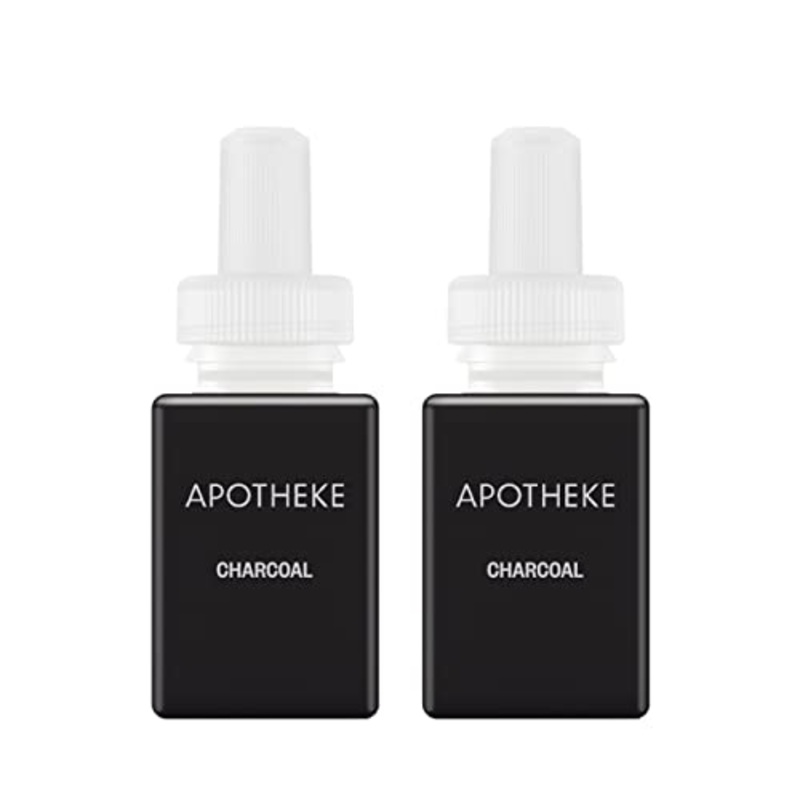 Pura and Apotheke - Fragrance for Smart Home Air Diffusers - Room Freshener - Aromatherapy Scents for Bedrooms & Living Rooms - Odor Eliminator - 2 Pack - Charcoal