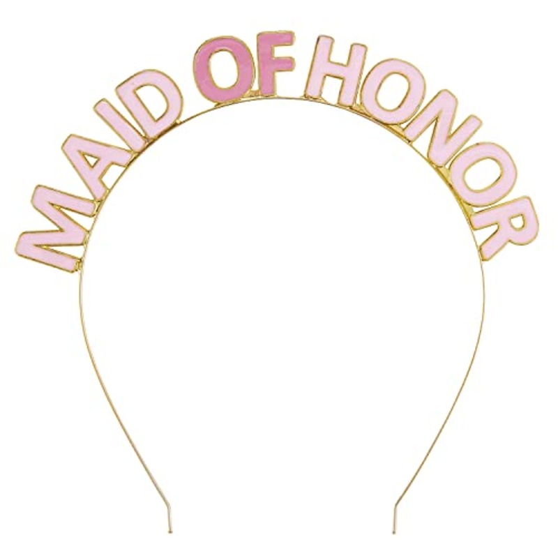 Slant Collections Gold Party Headband, Maid Of Honor