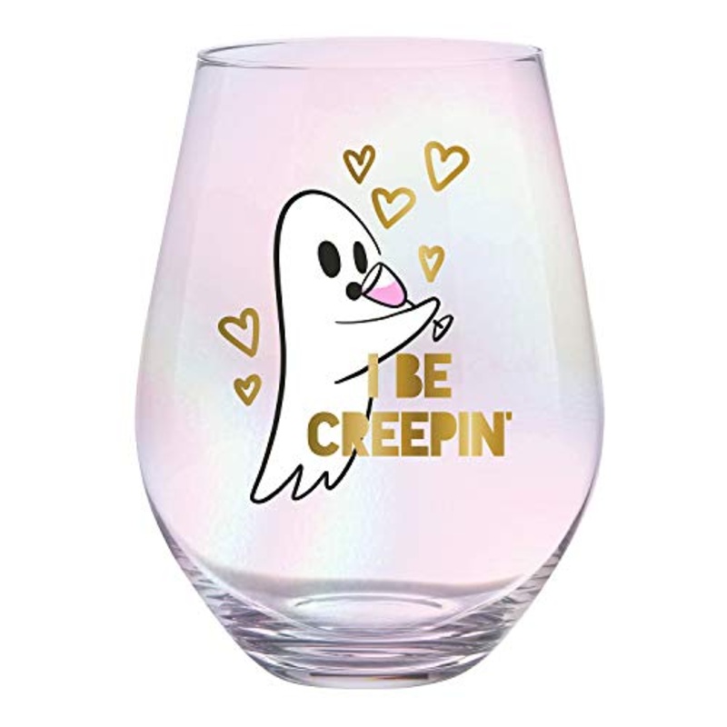 Slant Collections Jumbo Stemless Wine Glass - Be Creepin' 30 oz.