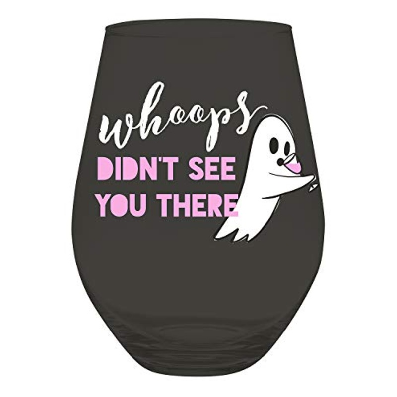 Slant Collections Jumbo Stemless Wine Glass - Whoops, Didn't See You There 30 oz.