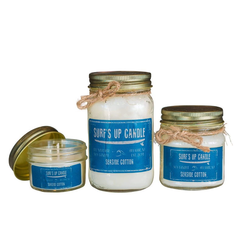 Surf's Up Candle Ocean Breeze Mason Jar Candle