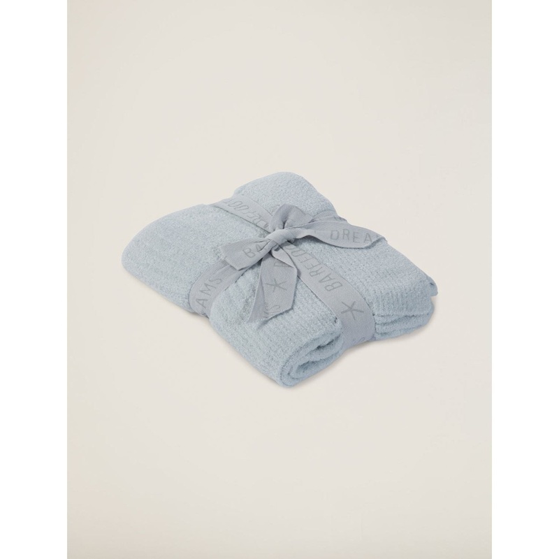 Barefoot Dreams CozyChic Lite Ribbed Baby Blanket Blue