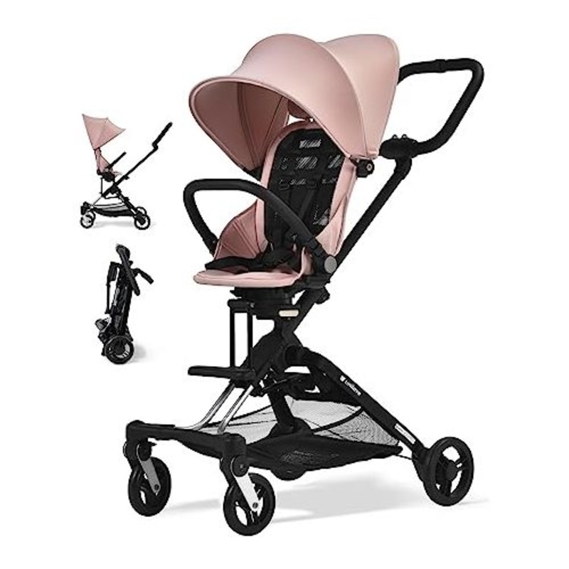 Unilove On The Go 3-in-1 Lightweight Stroller (Powder Pink)