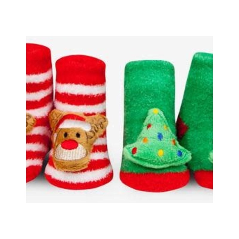 Waddle Socks Holiday Rattle Socks