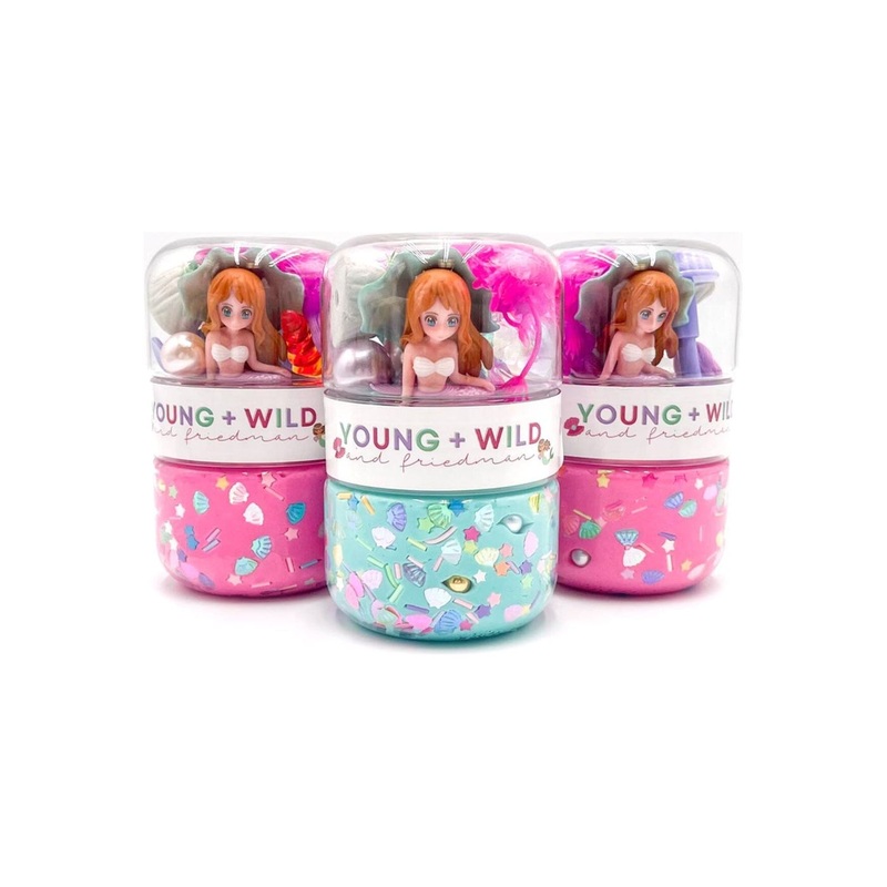 Young + Wild And Friedman Grab & Go Dough Jar, Mermaid