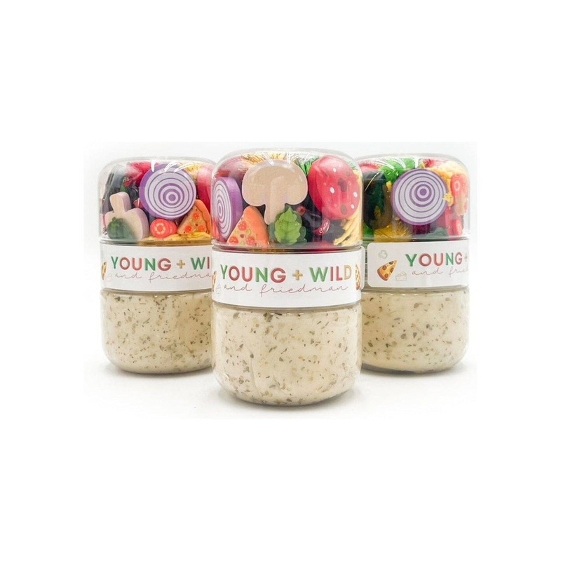 Young + Wild And Friedman Grab & Go Dough Jar, Pizza