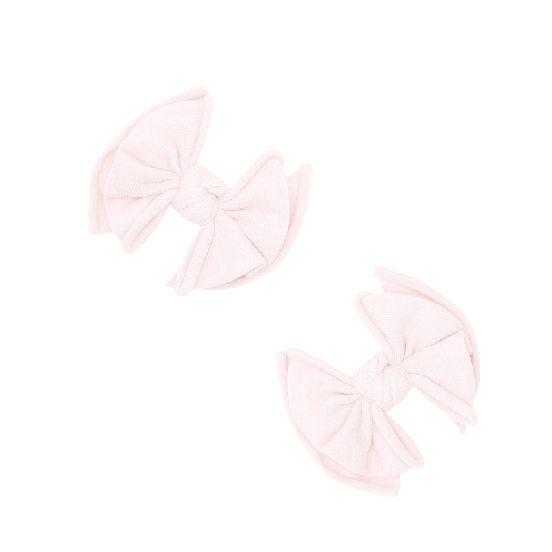 Baby Bling Bows 2Pk Baby Fab Clips Ballet Pink