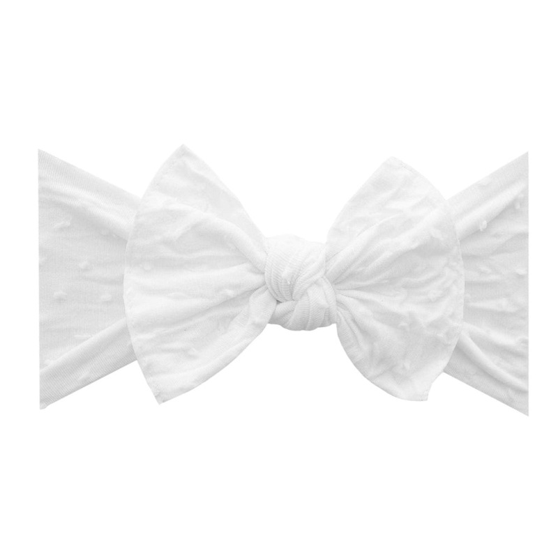 Baby Bling Bows Patterned Shabby Knot Black Dot