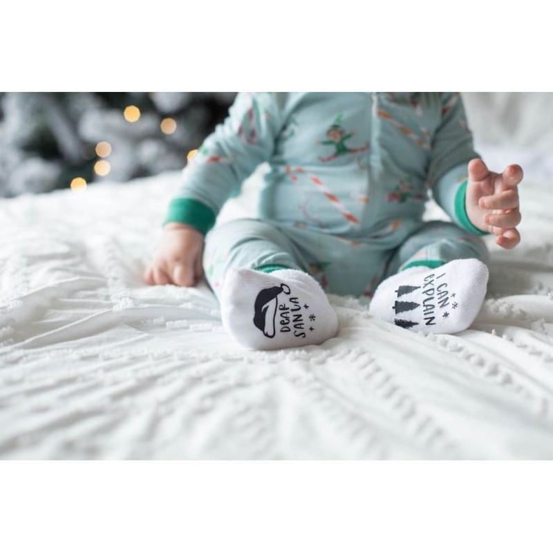 Dorothy's Reason Dear Santa I Can Explain Socks, 6-18 Months