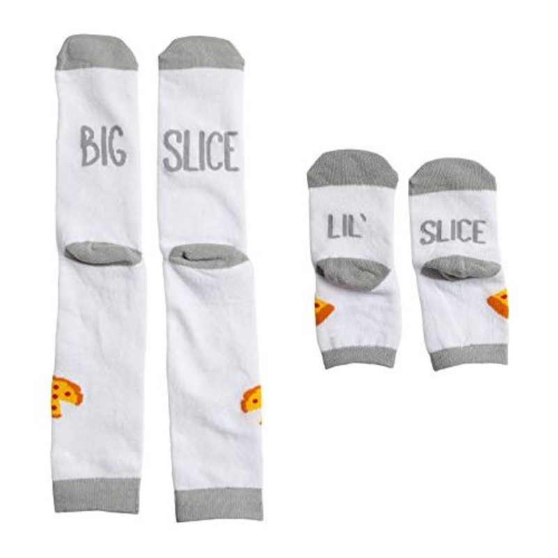Pearhead Unisex Baby Novelty, Daddy & Me Matching Sock Set, 4 Piece Set