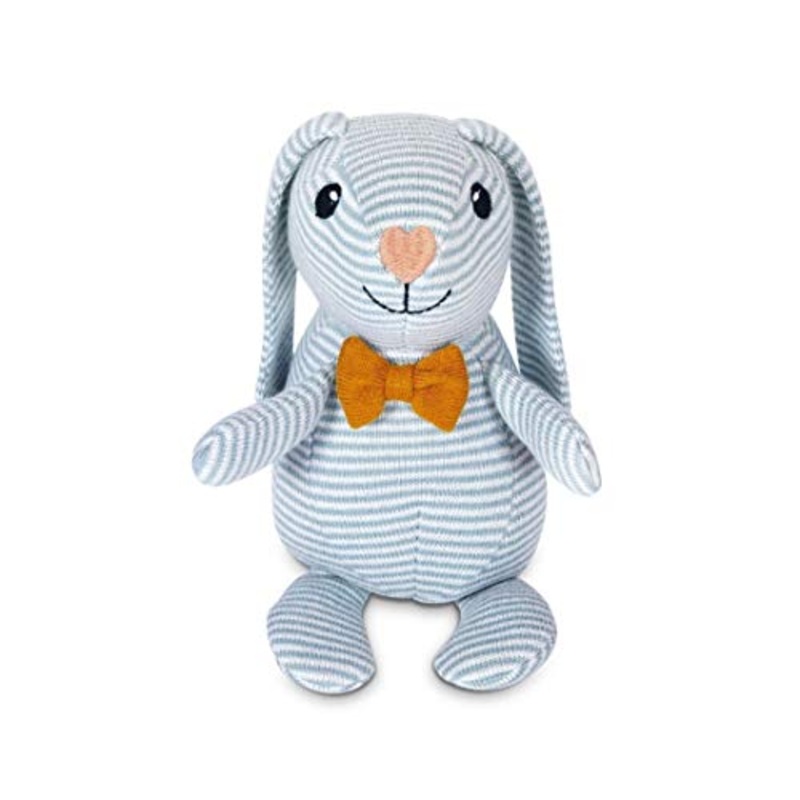Apple Park Organic Knit Patterned Bunny Dapper Bunny