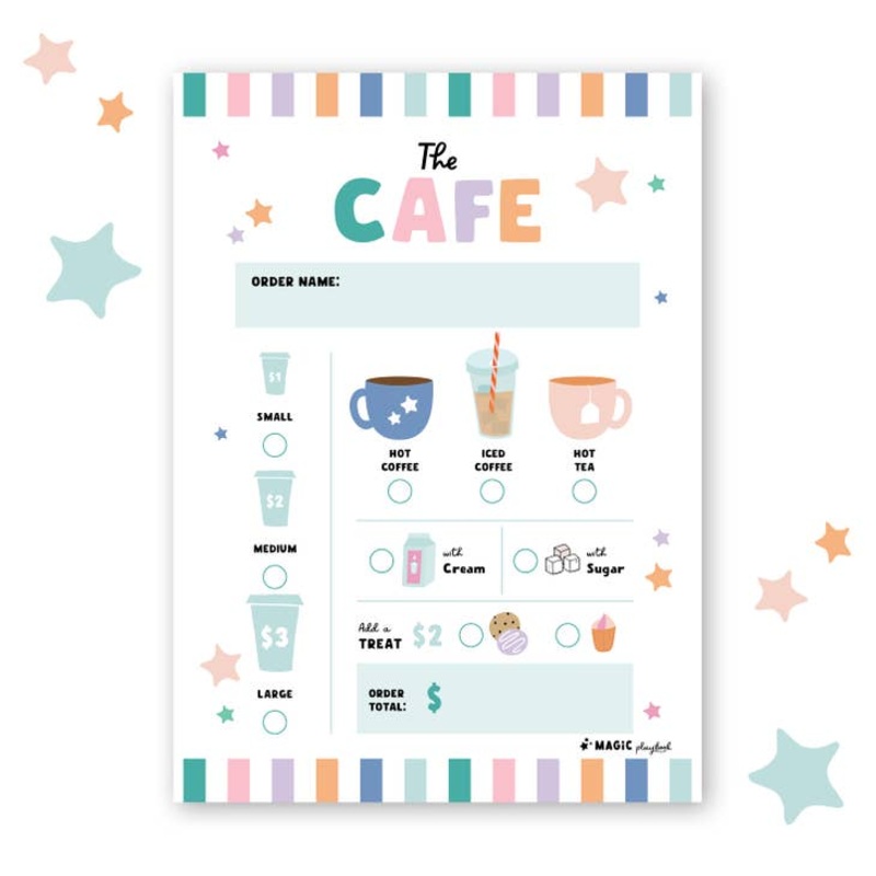 Magic Playbook Cafe Pretend Play Notepad