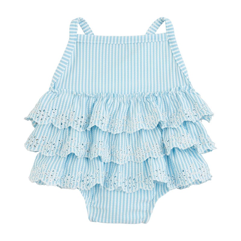Mud Pie Eyelet Ruffle Swimsuit, 3-6M