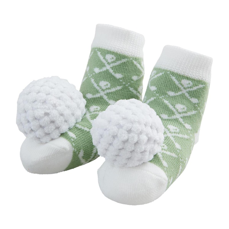 Mud Pie Golf Rattle Toe Socks Ball