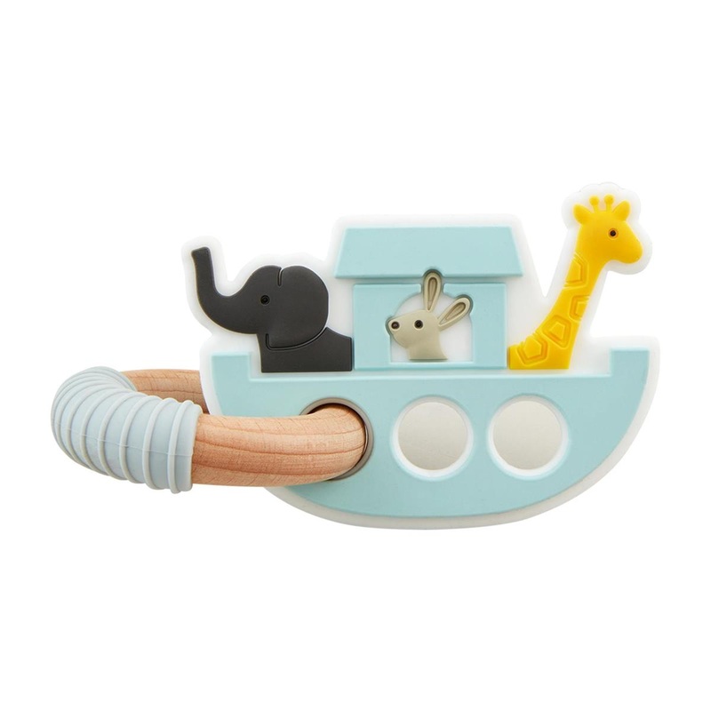 Mud Pie Noahs Ark Teether Blue