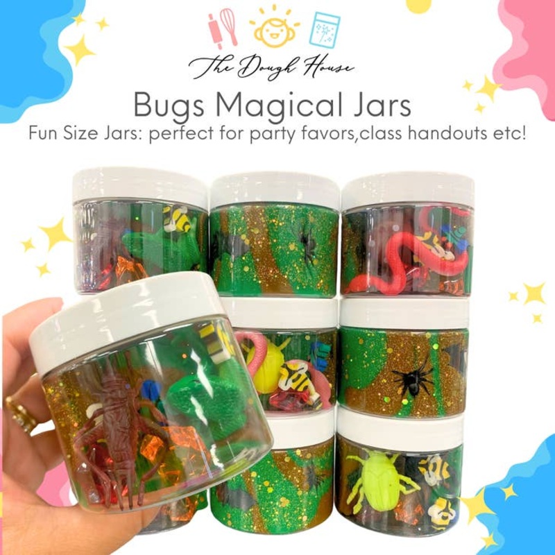 The Dough House Fun Size Magical Jars, Bugs and Creepy Crawlers