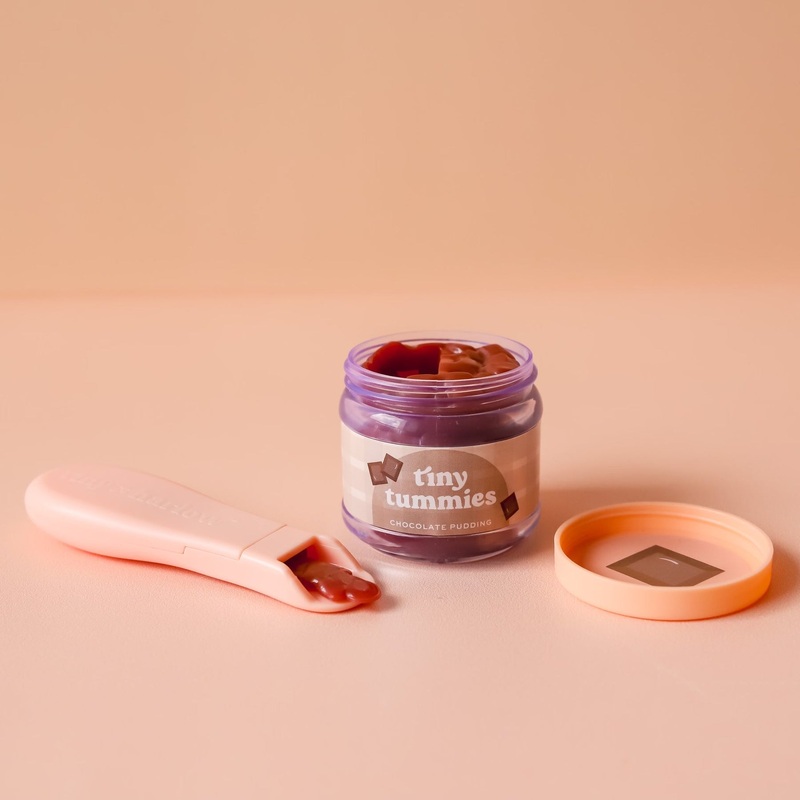 Tiny Harlow Tiny Tummies Chocolate Pudding Jar And Spoon