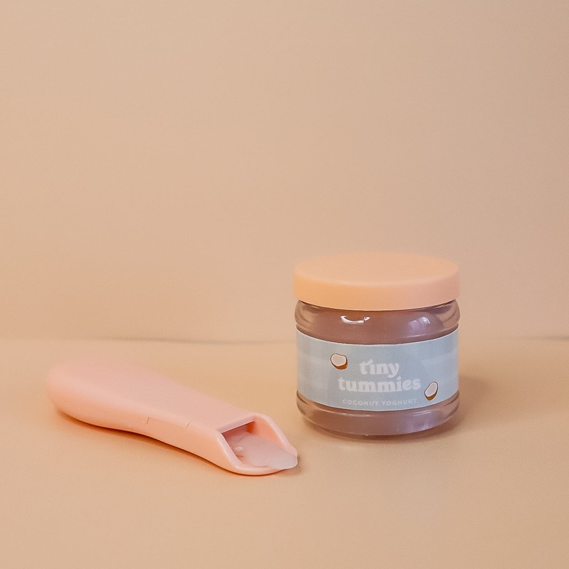 Tiny Harlow Tiny Tummies Coconut Yogurt Jar And Spoon