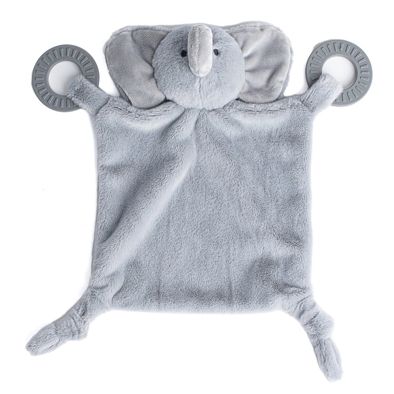 Bella Tunno Elephant Teether Buddy Carbon