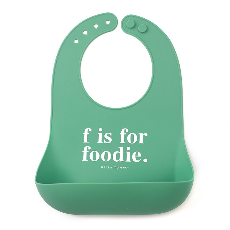 Bella Tunno F for Foodie Wonder Bib, Sea Foam