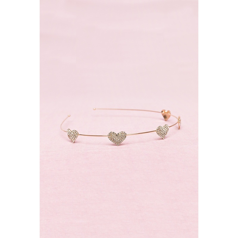 Great Pretenders USA Boutique Rhinestone Heart Headband