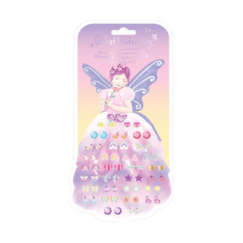 Great Pretenders USA Butterfly Fairy Triana Sticker Earrings