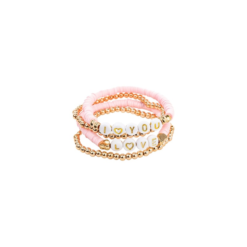 Great Pretenders USA Pink Love Bracelet 4PC