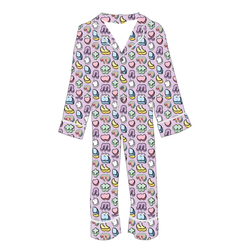 Tweenstyle Charms Silky Pajama Loungwear Set, Size 6X